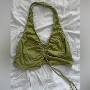 Princess Polly Olive Green Crop Top